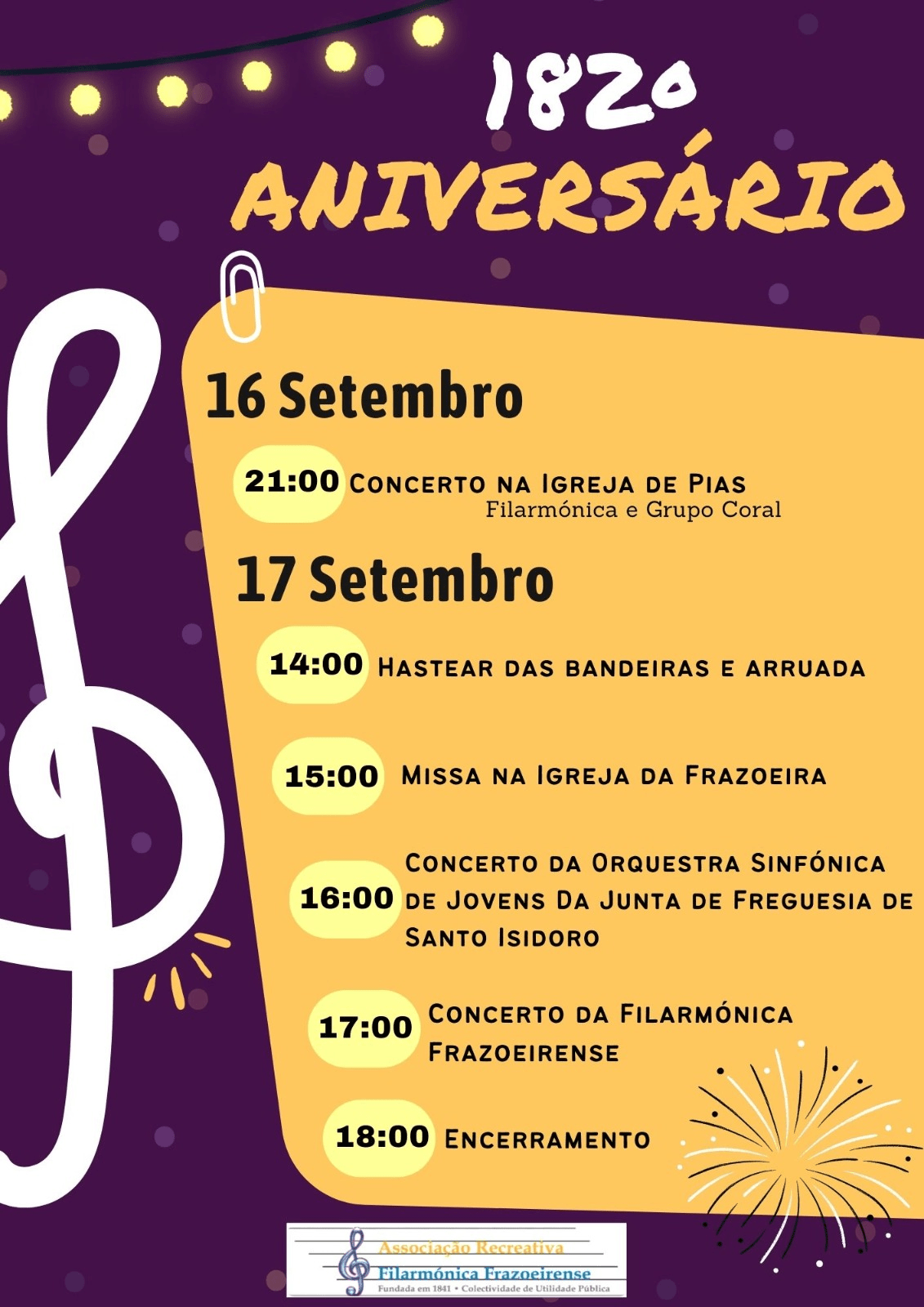 182º Aniversário da Filarmónica Frazoeirense